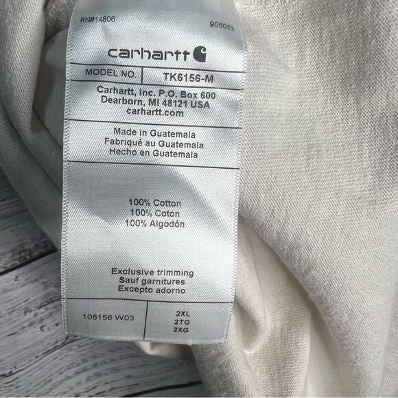 Carhartt Men's 2XL Relaxed Fit Heavyweight Short Sleeve Logo Graphic T Shirt - Picture 5 of 8
